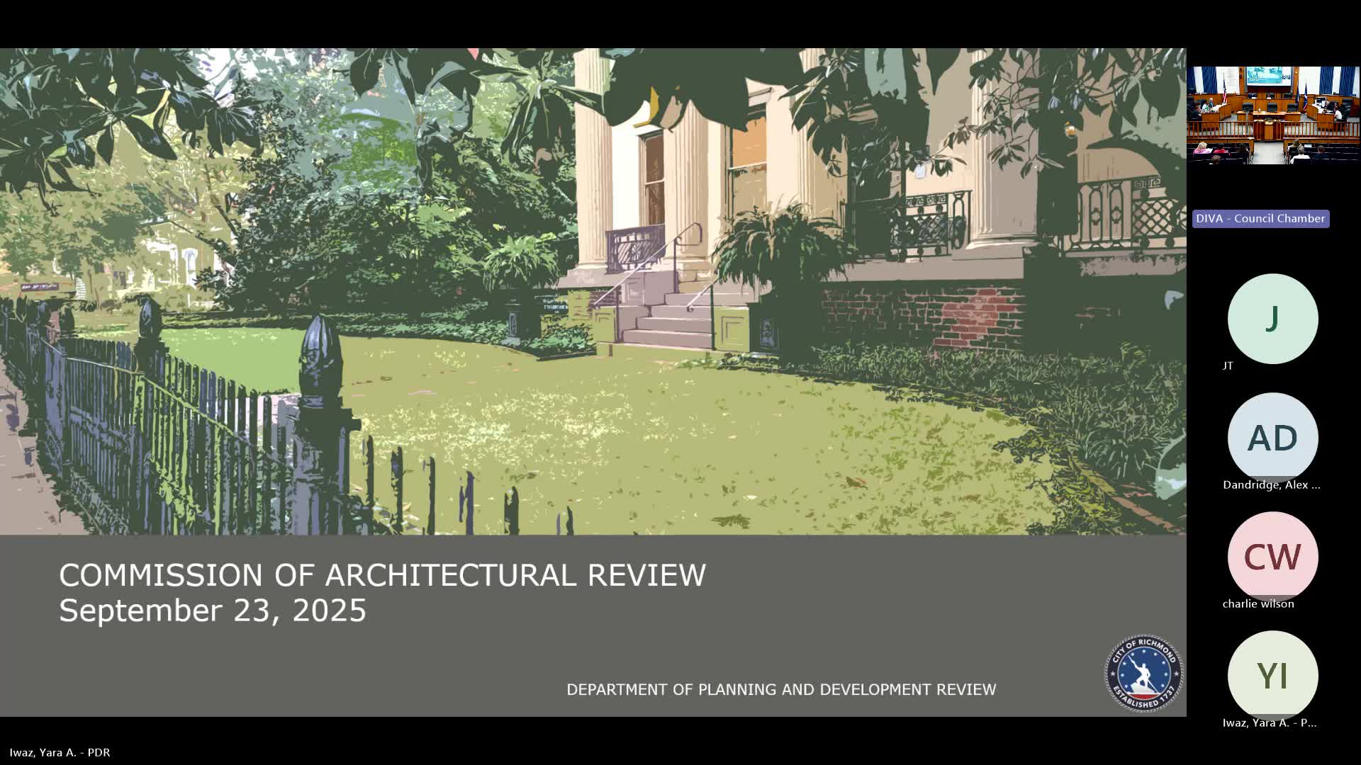 Commission Approves Consent Agenda Including 412 East Franklin Street Item