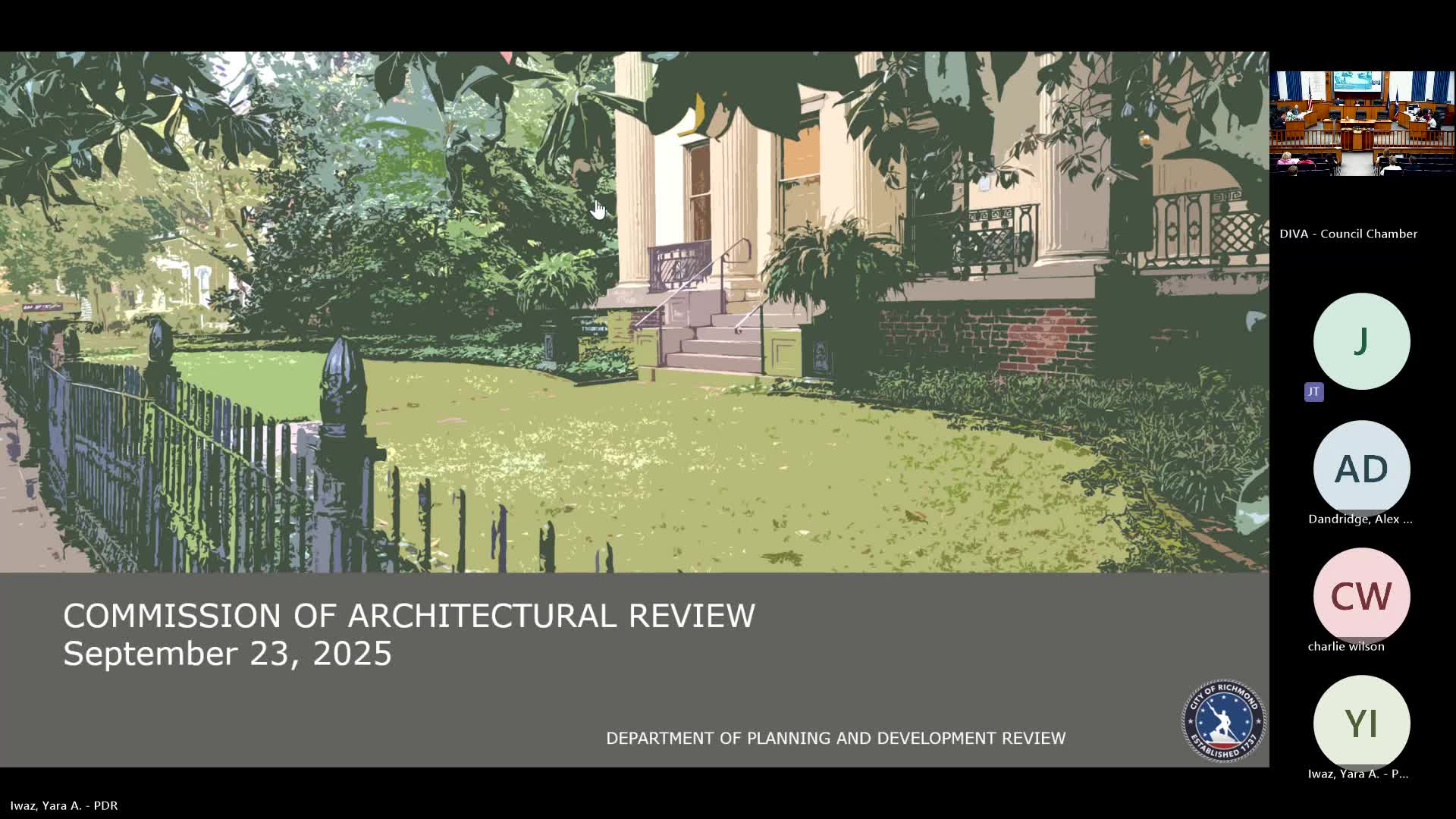 Richmond architectural commission approves full consent agenda; resident urges permeable alley paving