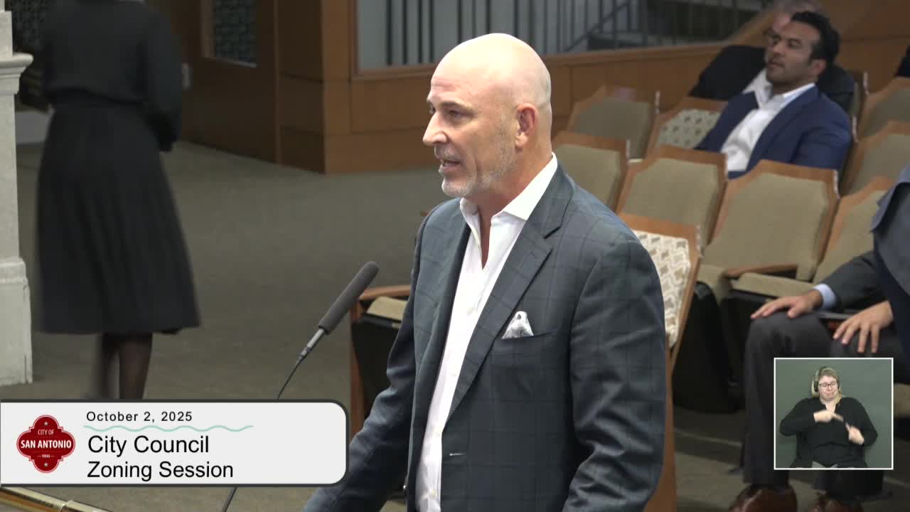 Brady Alexander Advocates Against Proposed Development at San Antonio's South Side