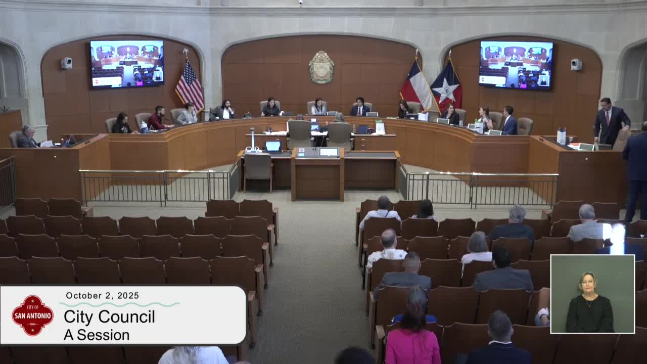 Votes at a glance: San Antonio City Council Oct. 2 — consent agenda approved; two pulled items decided