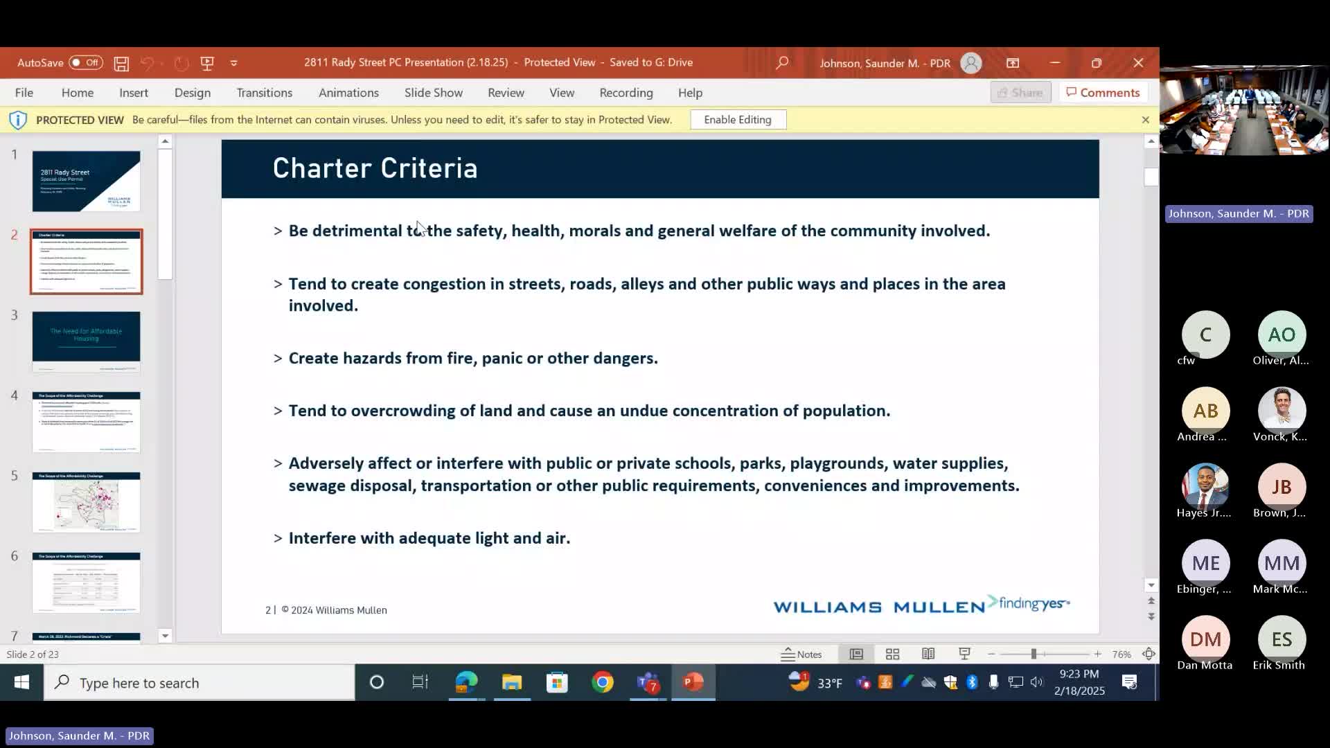Planning Commission Evaluates Special Use Permit Criteria in Industrial Land Debate