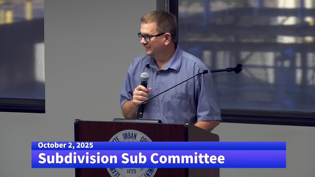 Subdivision committee postpones Cox property plan after debate over cul-de-sac and access easement