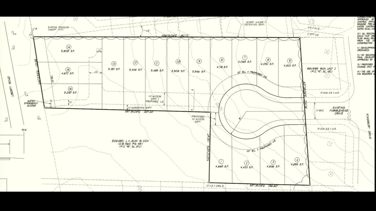 Planning Commission Discusses Access Easements and Zoning for Cox Property