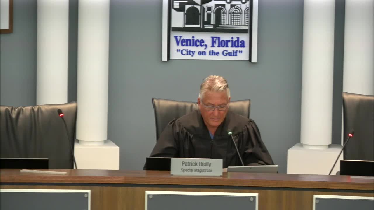 Venice Special Magistrate Hearing Resolves Code Violation Case for Angelo's Property