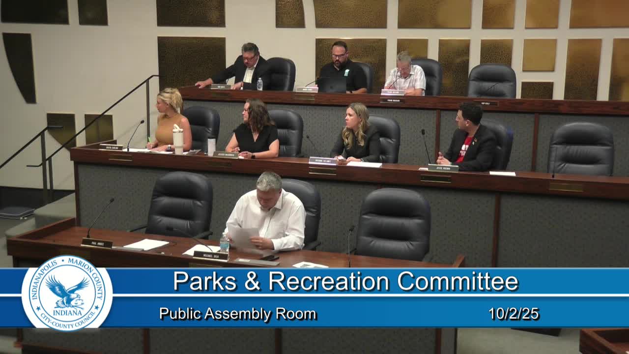 Director Crowe updates Indianapolis Parks budget and fall program registration