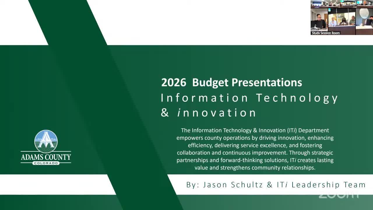 Adams County Information Technology Outlines 2026 Goals for Service Delivery and AI Integration