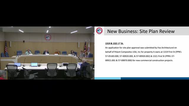 Planning commission approves Pollock Composites site plans for 1319 and 1321 First Street