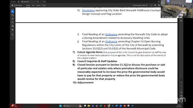 Council adopts tighter rules for recreational fires in city limits; minimum distance and material limits set