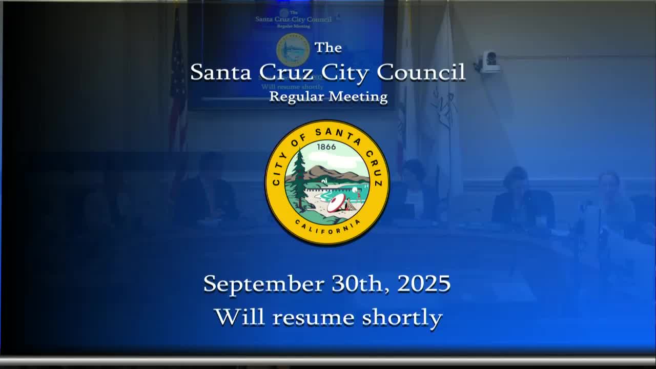 Santa Cruz City Council discusses community concerns and updates on local projects