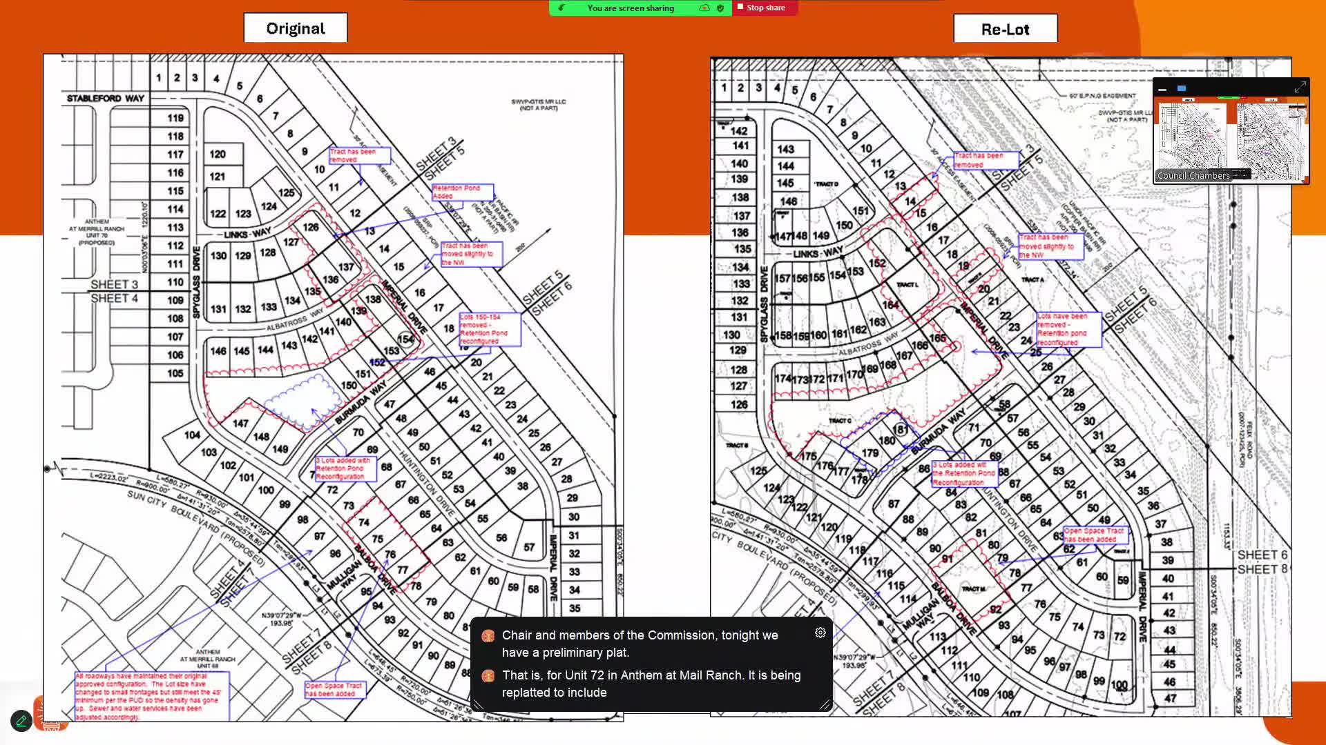 Planning commission approves relotting of Unit 72 at Anthem at Merrill Ranch to allow smaller “cottage” homes