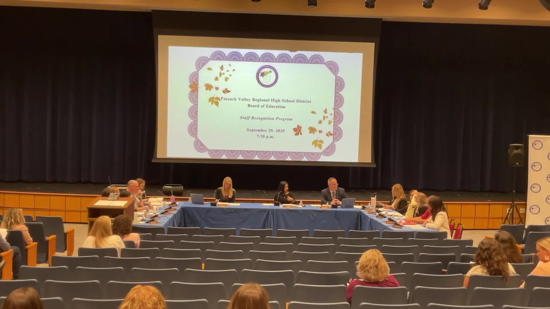 Pascack Valley board hears three district goals for 2025–26 focusing on student ownership, technology and school climate