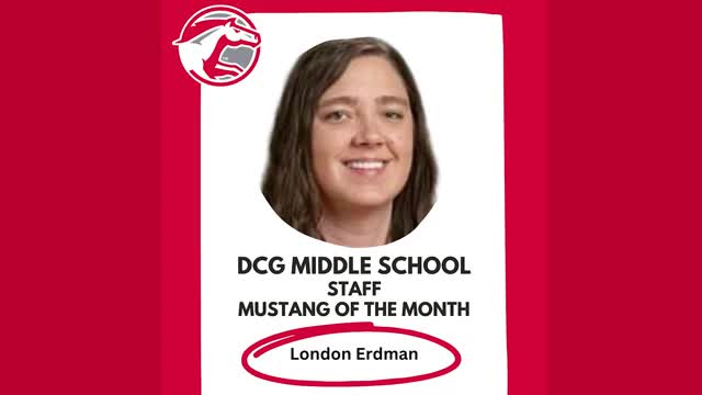 Middle School Recognizes Exceptional Students and Staff for Mustang of the Month Awards