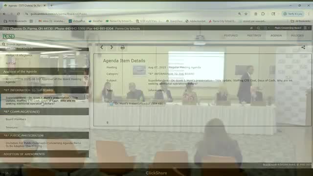 Parma City schools report $2.6 million drop in federal title funding; board warned cash reserves could fall below policy