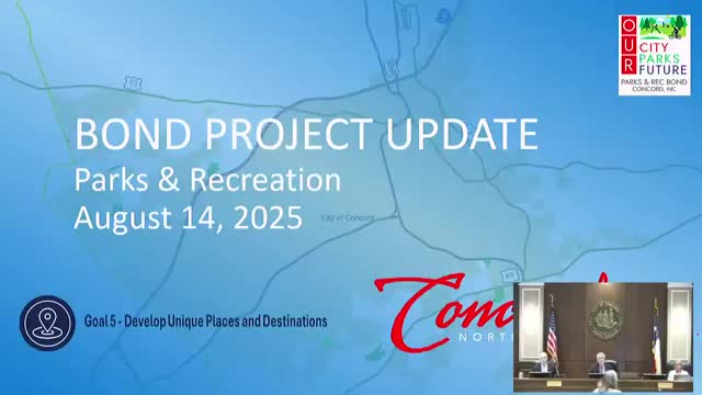 City gives month-by-month update on parks and recreation bond projects