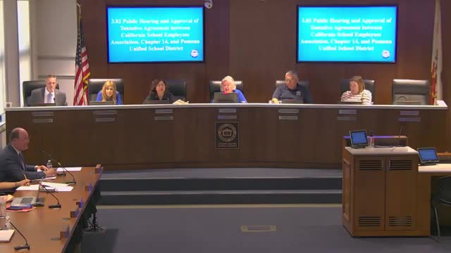 Pomona Unified approves tentative CSEA contract after public comments, 5-0