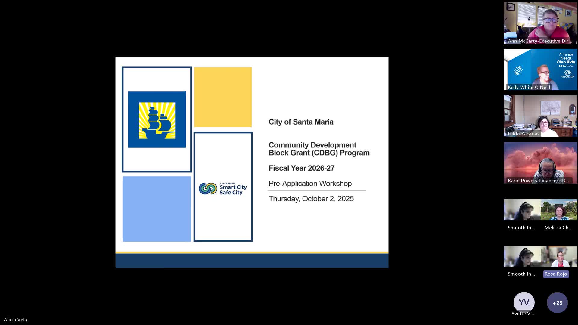 Santa Maria Discusses CDBG Public Services Funding Allocation for Fiscal Year 2627