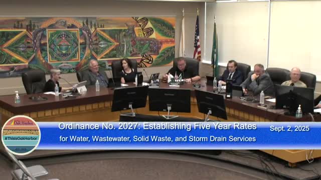 Oak Harbor adopts five-year utility rate increases to shore up water, sewer, solid-waste and storm-drain funds