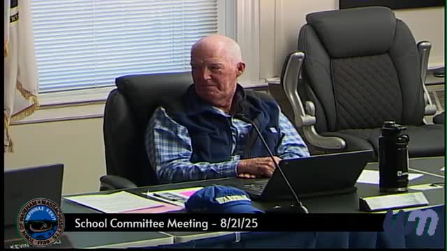 School committee outlines search‑committee makeup, will finalize after Labor Day