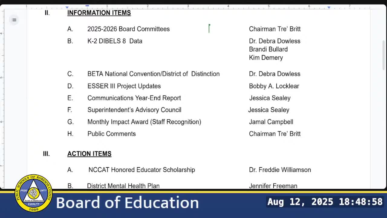 ESSER III projects moving forward; Lumberton High and Saint Paul's Elementary noted as on schedule