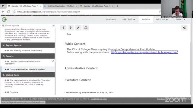 College Place launches comprehensive plan update and asks public to weigh in