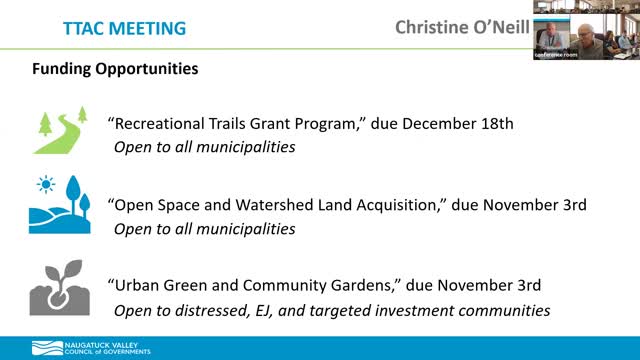 Regional staff flags new and recurring grant rounds and unveils updated map viewer and sidewalk/crosswalk data