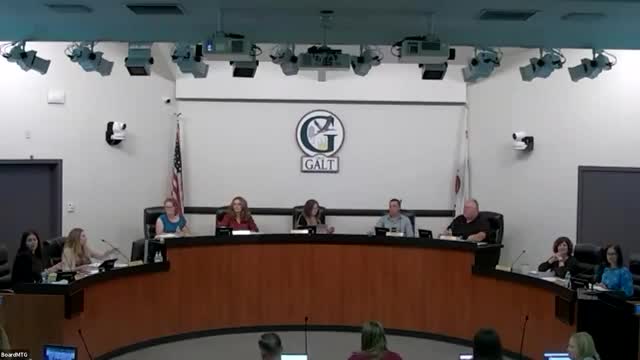 Board recognizes Galt 8U all‑stars and hears McCaffrey FFA end‑of‑year update