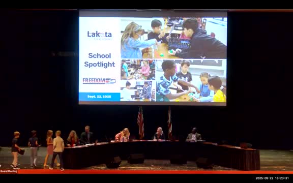Lakota third-graders demo Open SciEd lesson at school board meeting