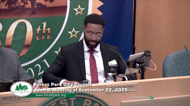 Forest Park repeals prior assessment ordinance, declares related assessments prepaid