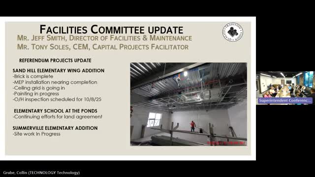 Facilities update: Sand Hill progress, trailer reuse, HVAC and work-order metrics