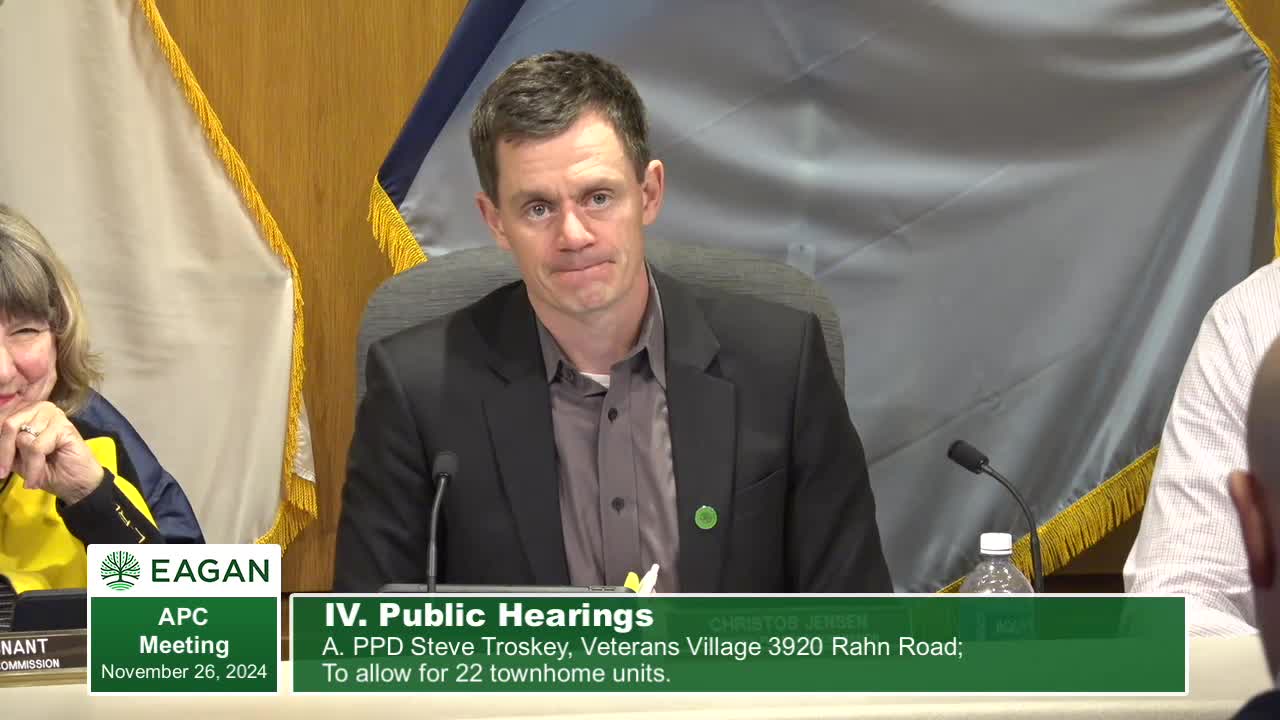 Joe Jablonski outlines Veteran Village project to support homeless veterans in Plymouth