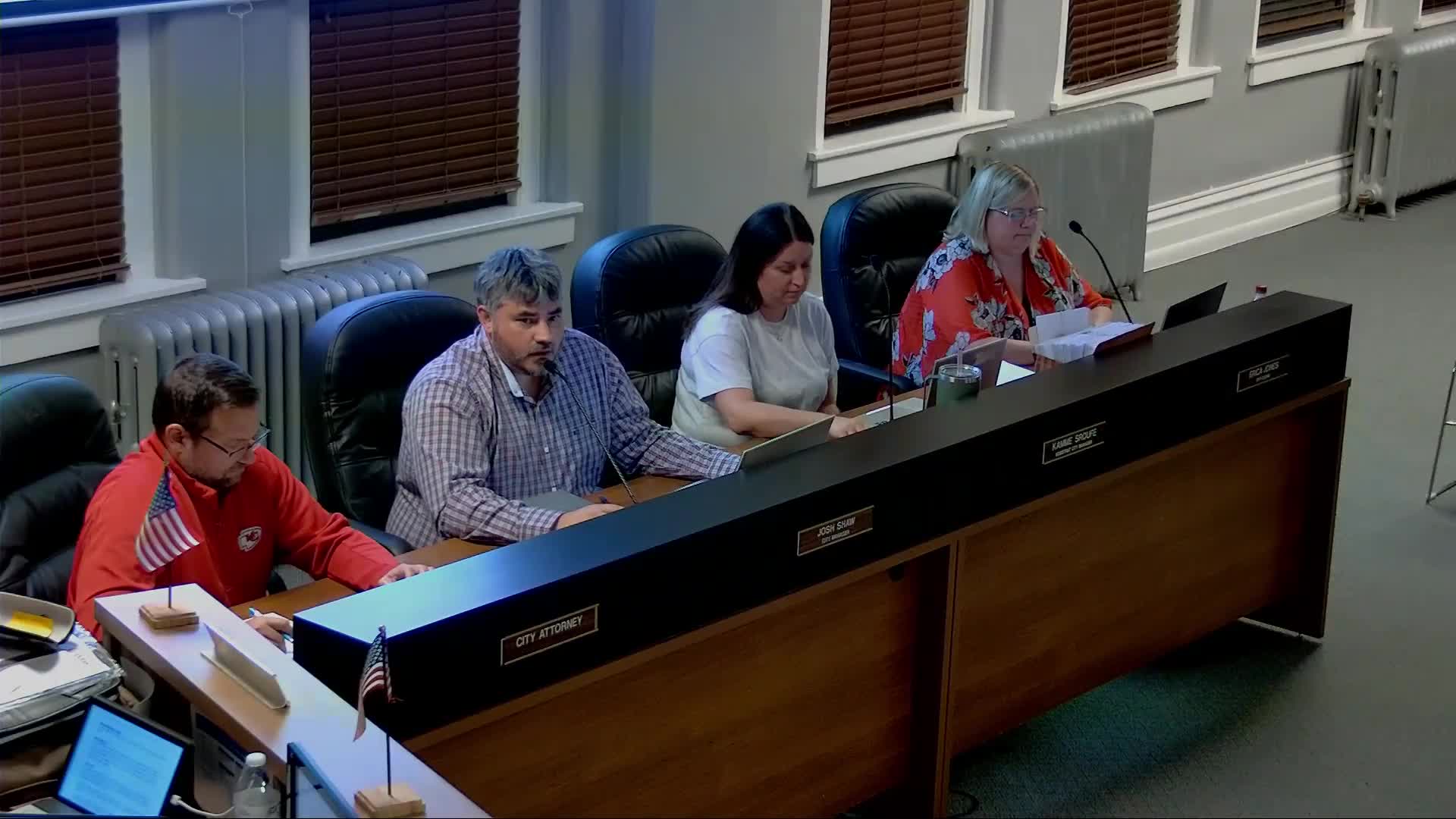 Council accepts revised engineer estimate and awards contract for salt storage site work