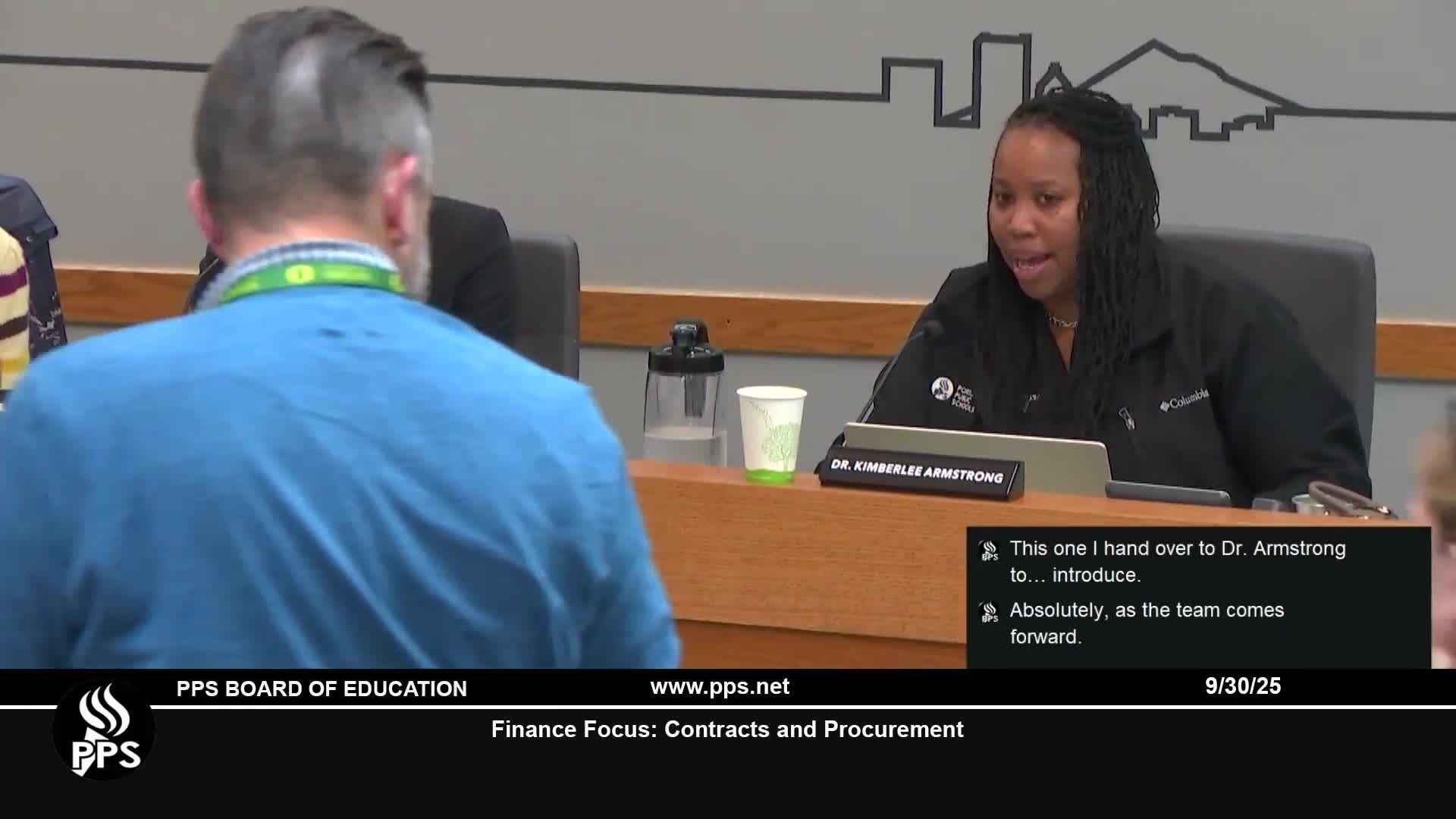 Portland Public Schools reviews procurement process at August special meeting