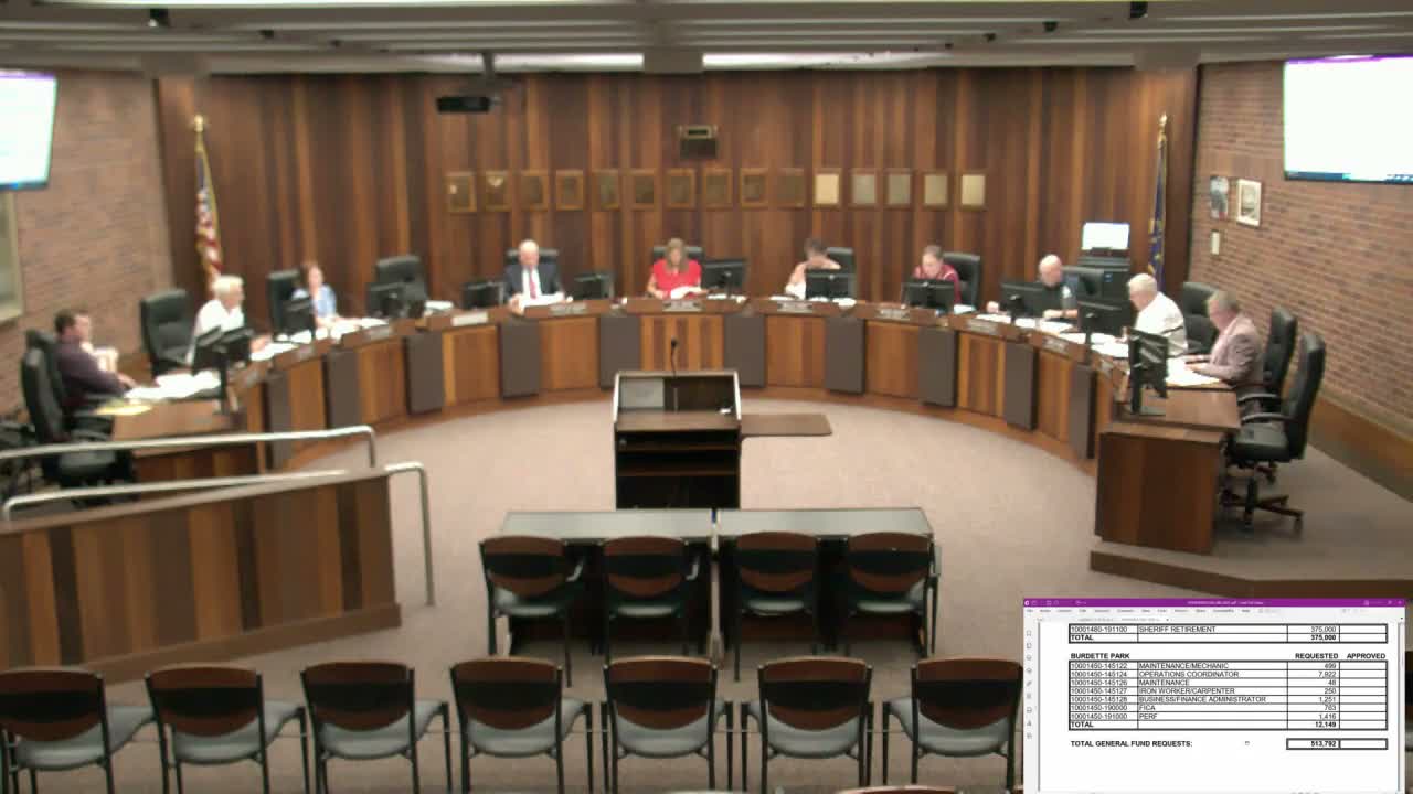 Council reviews small appropriations, jail overtime and equipment requests