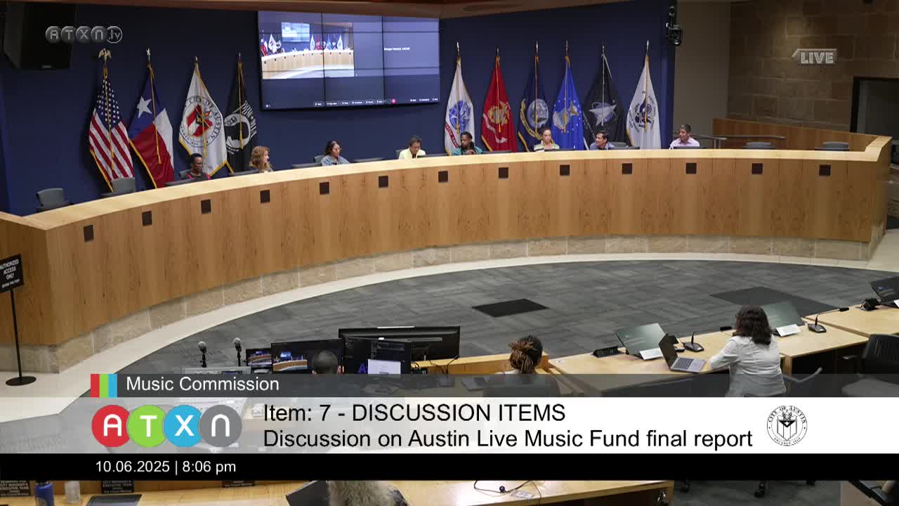 Austin Music Commission Approves 2026 Meeting Schedule with Date Adjustments