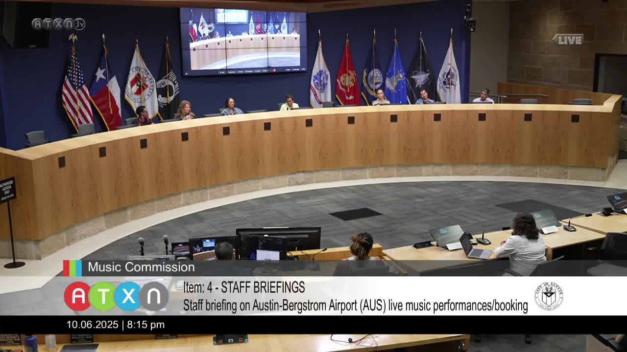 ACME says Austin‑Bergstrom music coordinator role, MOU nearing executive approval