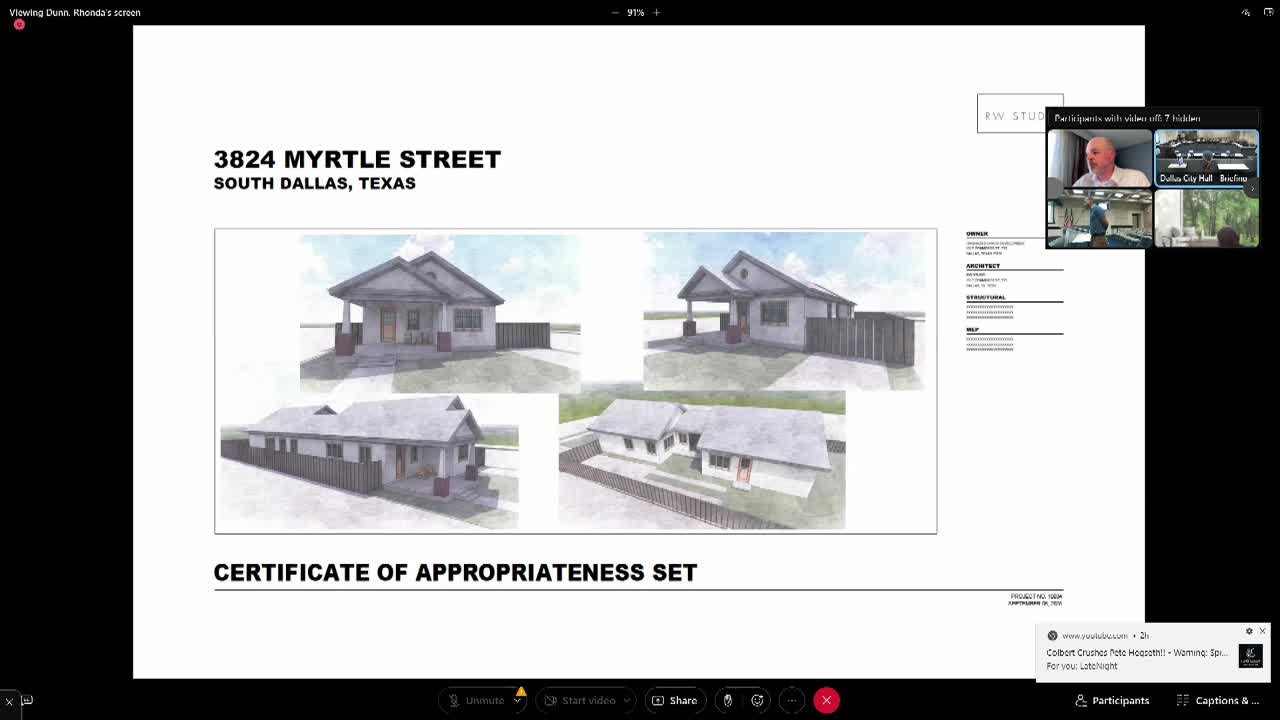 Commissioners Approve Residential Construction on Twyman Avenue in Leighton Place District