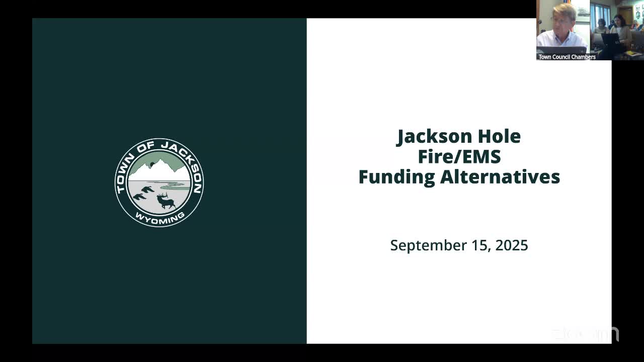 Jackson council backs four-factor approach and 25% weighting for Fire & EMS funding talks with county