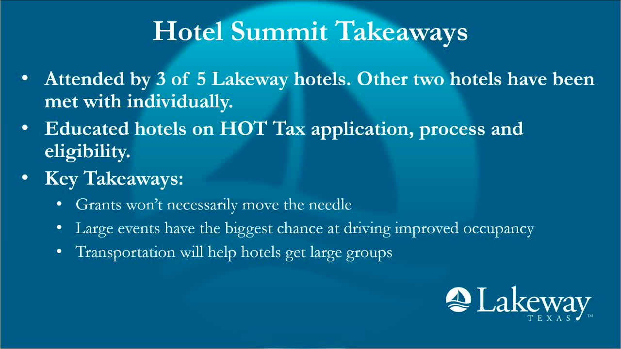 Staff seeks event feasibility study after hotels report three-year occupancy decline; $75,000 in HOT tools proposed for 2026