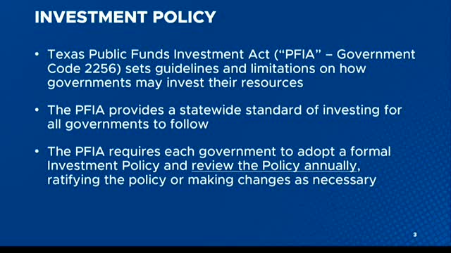 City finance director recommends no change to Richardson’s investment policy after annual review