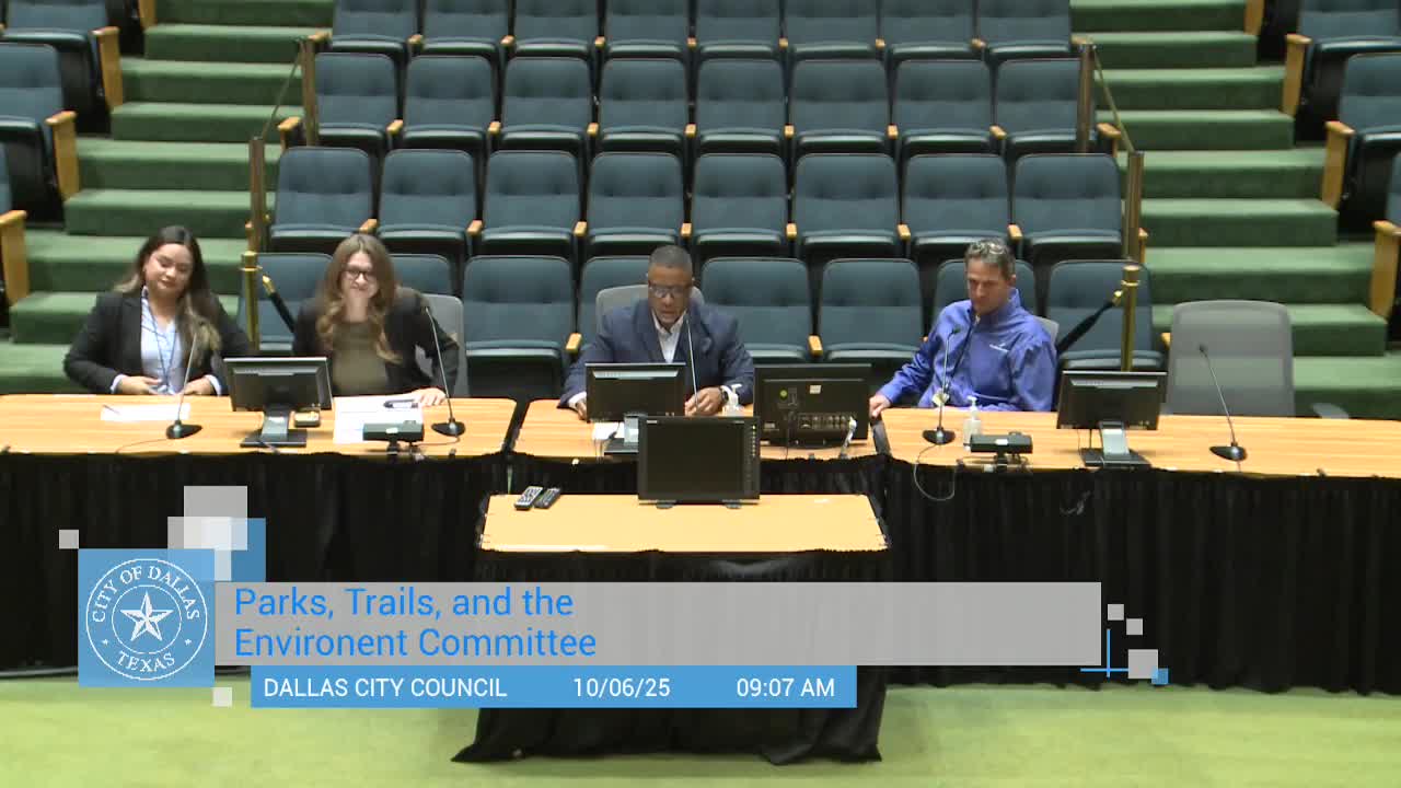 Dallas presents daily parks safety dashboard; council members press for police data integration and broader public input