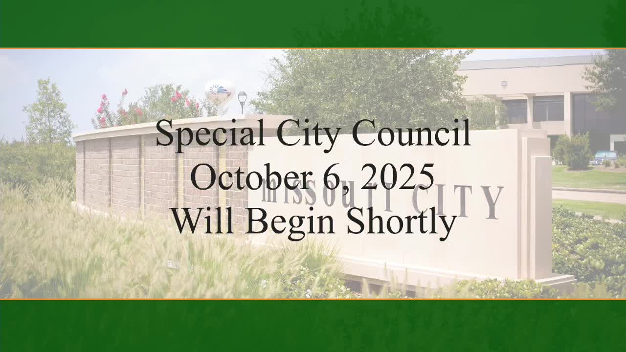 Missouri City Council Reviews Employee Health Benefits RFP for Insurance Contracts