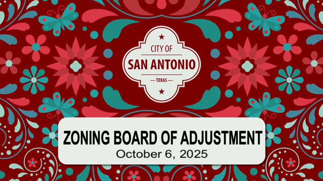 San Antonio Board of Adjustments Reviews Multiple Zoning Variance Requests