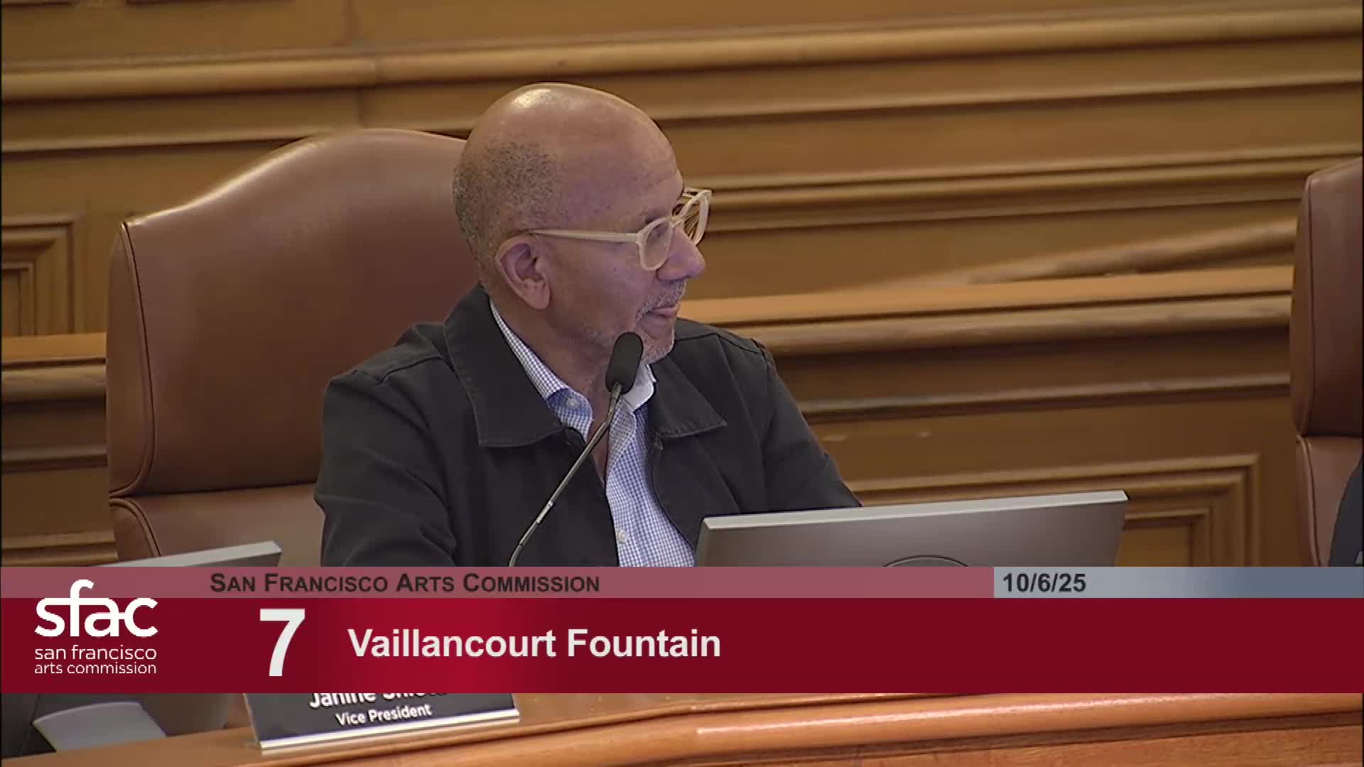 Commission Discusses Future of Valancourt Fountain and Artist's Involvement