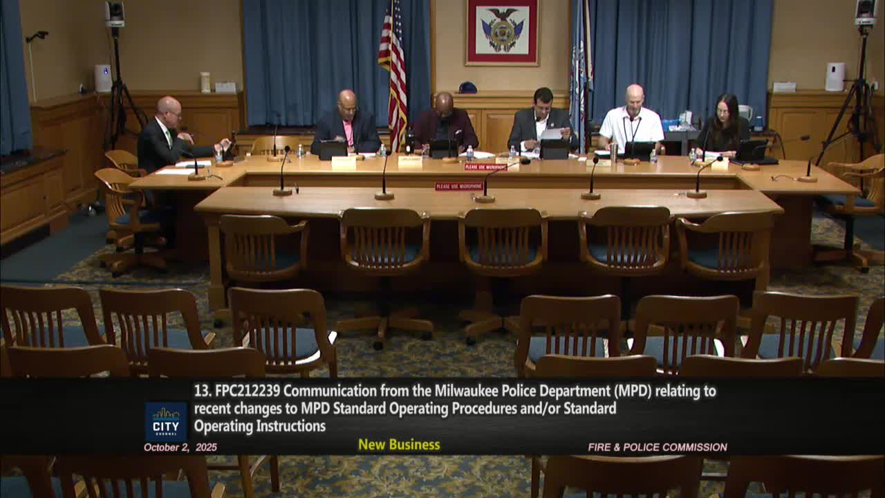 City staff recommend matching fire chief recruitment flexibility to police chief; item to go to council committee