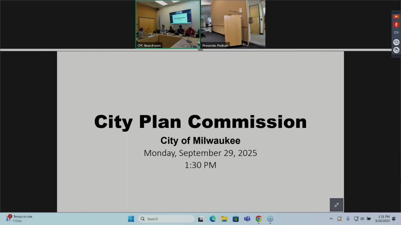 Plan commission adopts 2026 meeting calendar; minutes approved and meeting adjourned
