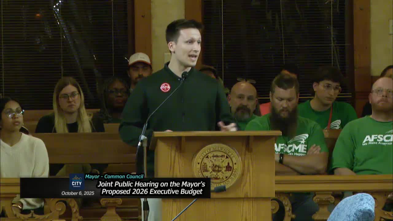 Milwaukee Residents Demand Fair Wages and Budget Reform Amid Property Tax Concerns