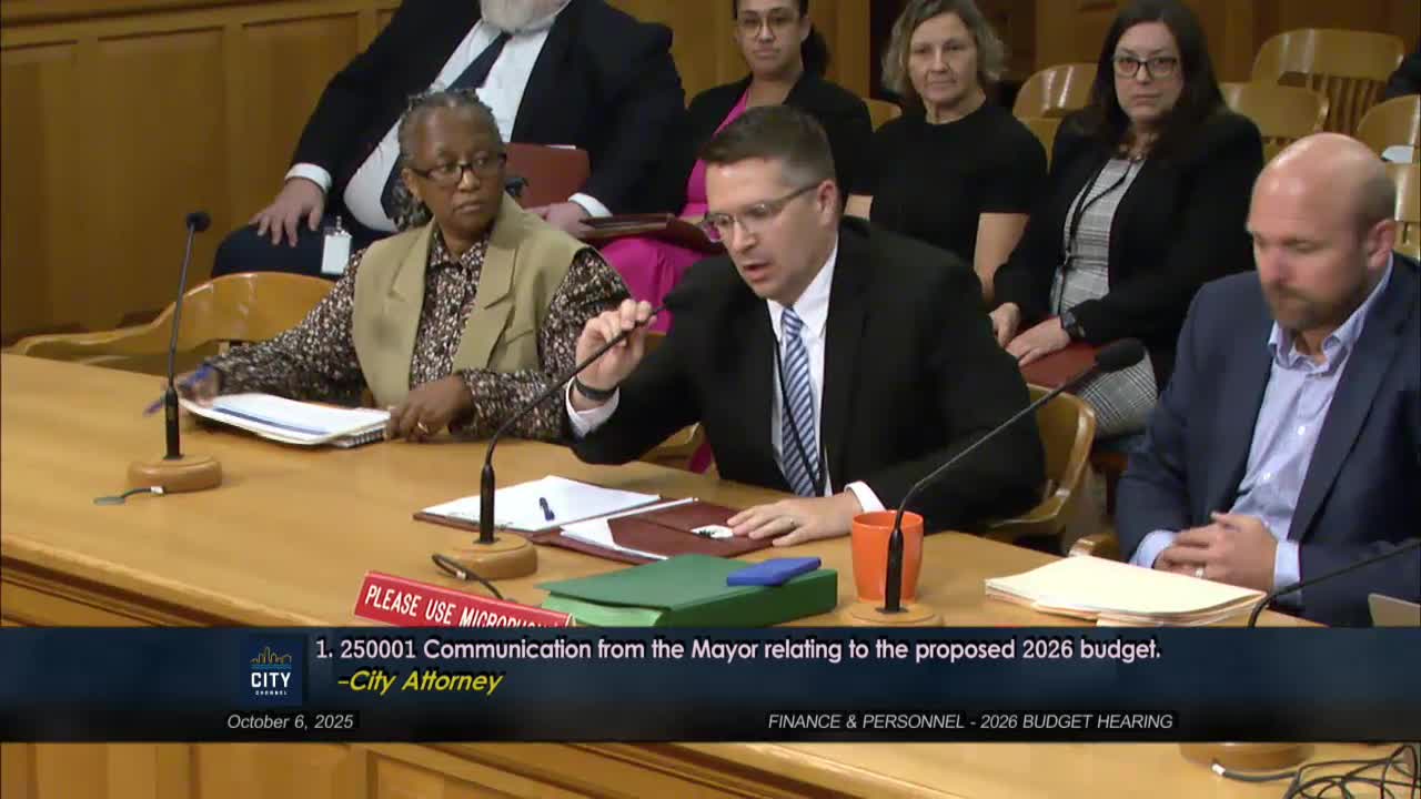 City Attorney outlines 2026 budget, warns of rising claims and growing grant compliance work