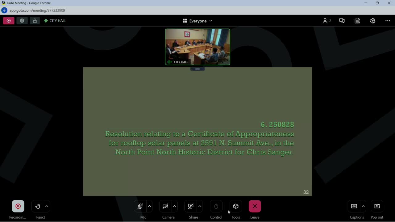 Commission pauses solar-panel request on Summit Avenue, seeks technical quotes and visibility analysis