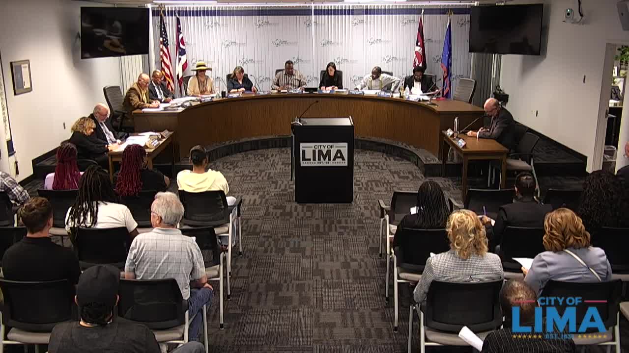 Lima City Council Approves Multiple Ordinances on First Reading by Unanimous Votes