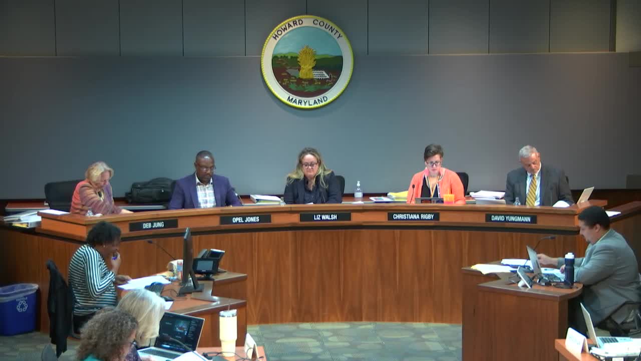 Howard County Council Debates Gateway Master Plan Including Property Tax Credits and Zoning Amendments